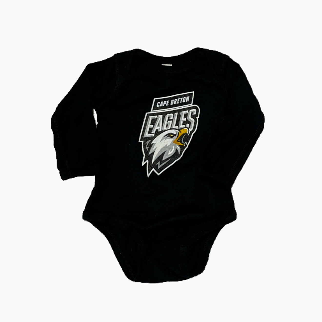Infant Long Sleeve Black Onesie