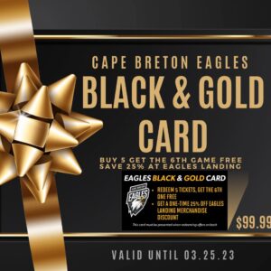 CB Eagles Black & Gold Card
